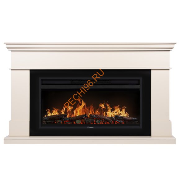 Электрокамин Electrolux EFP/P-3620LS с порталом California, молочный