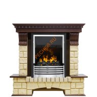 Электрокамин Dimplex Pierre Luxe с очагом Flagstaff темный дуб/ шампань