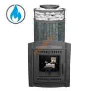 Печь банная Атмосфера XL Пироксенит ламель+сетка, с горелкой