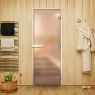 Дверь стеклянная Арта Элит Белая MATELUX, осина