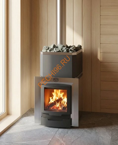 Печь банная Теплодар Русь 27 ЛНЗП Панорама Профи (1.1)