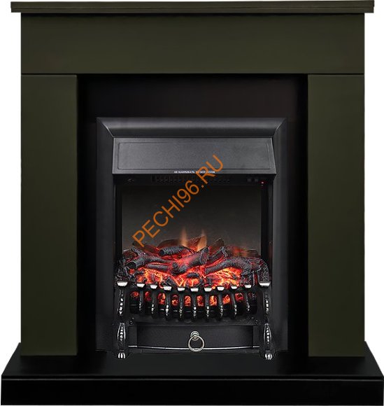 Электрокамин Royal Flame Bergen (Разборный), темная олива, с очагом Fobos FX