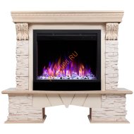 Электрокамин RealFlame ROCKLAND LUX 25,5 WT с очагом Saphir 25,5