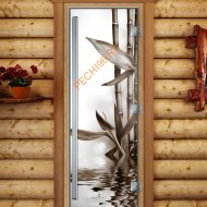 Дверь стеклянная DoorWood «Престиж», 700х1900мм, с фотопечатью «Спокойствие»