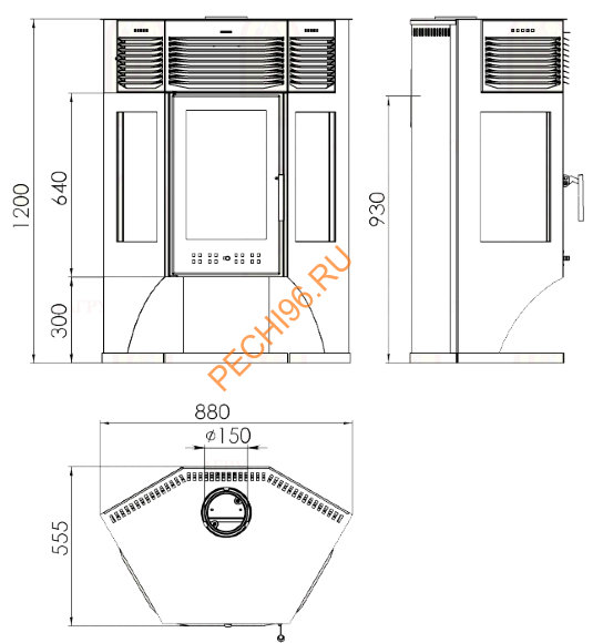 Печь-камин Мета Москва 12 Печь-камин Мета Москва 12