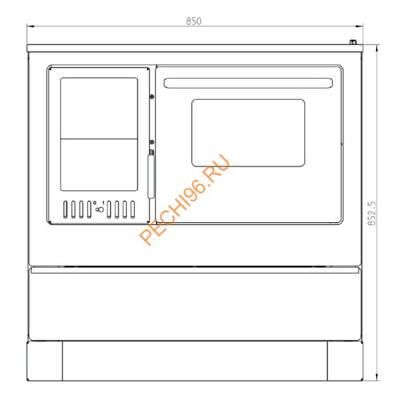 Стальная печь-плита Thorma OKONOM85/FIKO Excellent OP черная Стальная печь-плита Thorma OKONOM85/FIKO Excellent OP черная