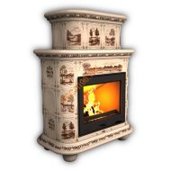 Печь-камин КимрПечь Прованс угловой двухъярусный Деревня