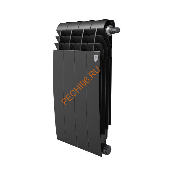 Радиатор биметаллический Royal Thermo BILINER B 500 Чёрный, 4 секции.