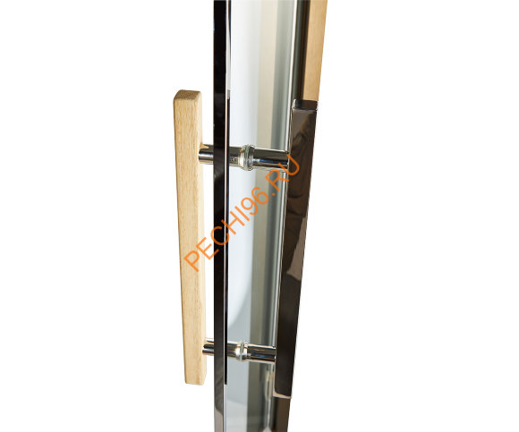 Дверь стеклянная Grandis GS 8х21-М1-S-BR коробка алюминий Brasch, ручка Абаш