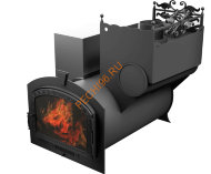 Печь банная Термосфера Горыныч 3, ЗК, большая дверь со стеклом