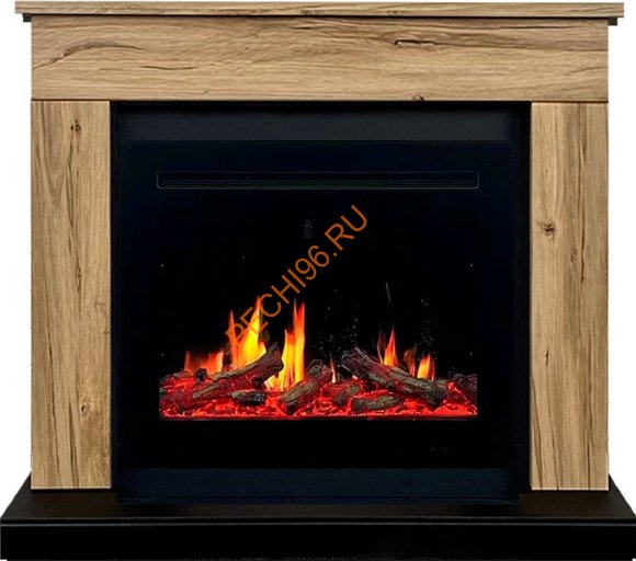 Электрокамин Royal Flame Bergen 23 Дуб галифакс с очагом 5D V-ART 25