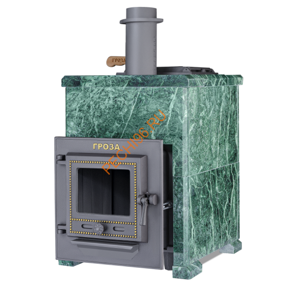 Печь банная Гефест Гроза 18М в облицовке Классика Змеевик