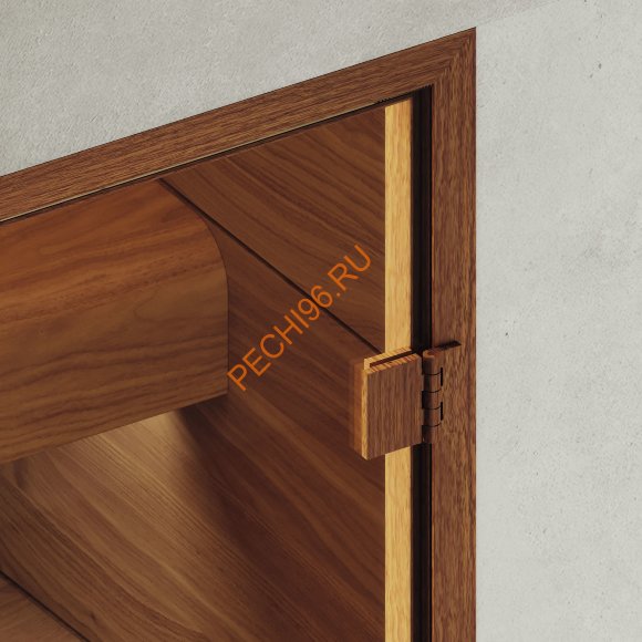 Дверь стеклянная DoorWood Хамам АРТ Wood 6 бронза