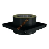 Опора ВУЛКАН VBR D150/250 мм, нерж 0.5, черная