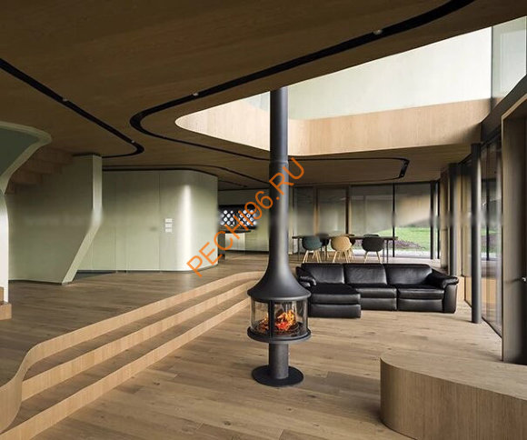 Камин Bordelet Lea 998, центральный на ножке