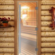 Дверь стеклянная DoorWood «Престиж», 800х2000мм, прозрачная