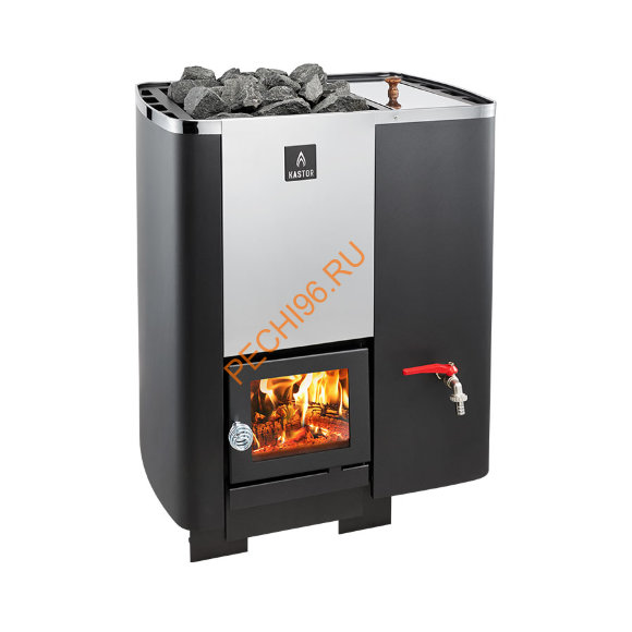 Дровяная печь для бани Kastor Karhu 22 с баком для воды Дровяная печь для бани Kastor Karhu 22 с баком для воды