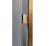 Дверь стеклянная Grandis GS 8х21-MG-S-BR коробка алюминий Brasch, ручка Абаш