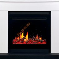 Электрокамин Royal Flame Bergen 23 Белый с черным с очагом 5D V-ART 25