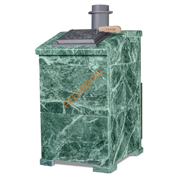 Печь банная Гефест Гроза 18М в облицовке Президент Змеевик