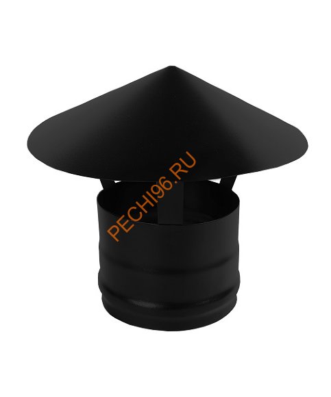 Зонт Везувий BLACK (AISI 430/0,5мм) d 150