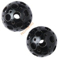 Декоративные шары ZeFire черные с отверстиями двух размеров