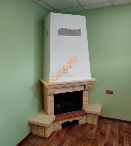 Облицовка для камина BOLERO SR с каменной балкой, угловая