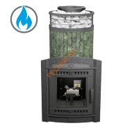 Печь банная Атмосфера XL Змеевик ламель+сетка, с горелкой