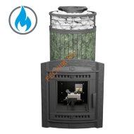 Печь банная Атмосфера XL Змеевик ламель+сетка, с горелкой