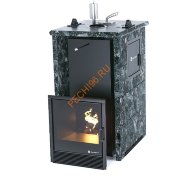 Печь банная ИзиСтим Сочи М2 в трёхстороннем кожухе из пироксенита