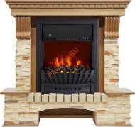 Электрокамин Royal Flame Pierre Luxe дуб/сланец с очагом Aspen