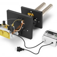 Горелка газовая ТМФ Сахалин-4 Комби, 26 кВт, энергозависимая, ДУ