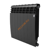 Радиатор биметаллический Royal Thermo BILINER B 500 Чёрный, 8 секций Радиатор биметаллический Royal Thermo BILINER B 500 Чёрный, 8 секций