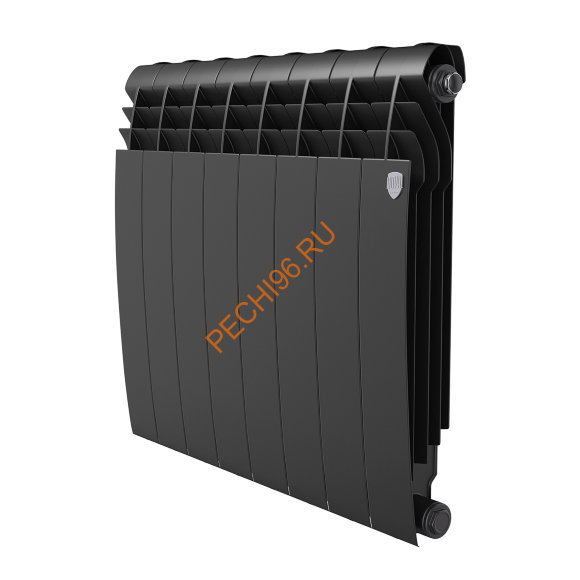 Радиатор биметаллический Royal Thermo BILINER B 500 Чёрный, 8 секций