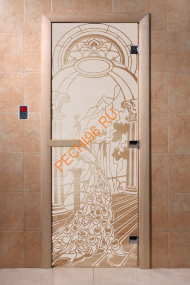 Дверь стеклянная DoorWood «Жар-птица сатин», 2000х900 мм Дверь стеклянная DoorWood «Жар-птица сатин», 2000х900 мм