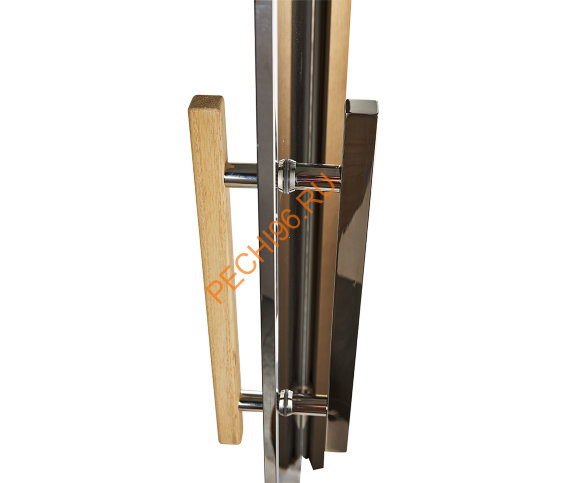 Дверь стеклянная Grandis GS 8х21-G-S-BR коробка алюминий Brasch, ручка Абаш