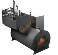 Печь банная Термосфера Горыныч 3, ЗК с парогенератором, малая дверь со стеклом