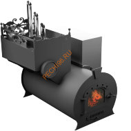 Печь банная Термосфера Горыныч 3, ЗК с парогенератором, малая дверь со стеклом