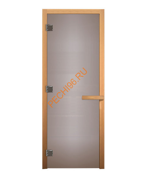 Дверь стеклянная «сатин матовая» коробка 1900х700 мм, осина