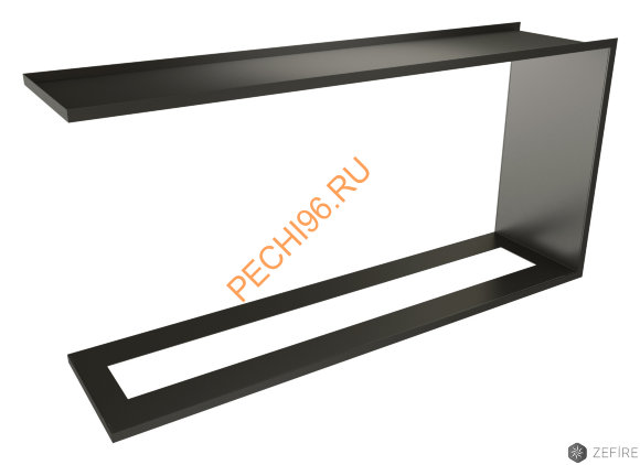 Встраиваемый сквозной торцевой очаг ZeFire STANDART 1200