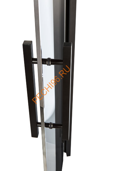 Дверь стеклянная Grandis GS 7х19-G-H-Bl коробка алюминий Diamond Black