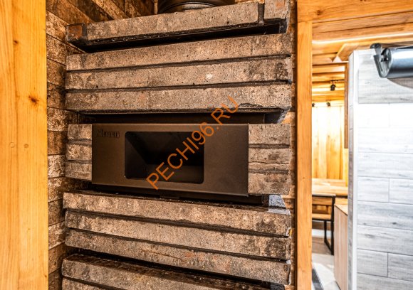 Дровяная банная печь Grill'D Shaman Long, 2 каменки Дровяная банная печь Grill'D Shaman Long, 2 каменки