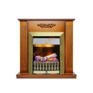 Электрокамин Dimplex Lumsden с очагом Danville Antique Brass FB2 античный дуб