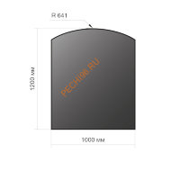 Лист напольный Везувий, 2мм, черный 1200х1000х2, R641