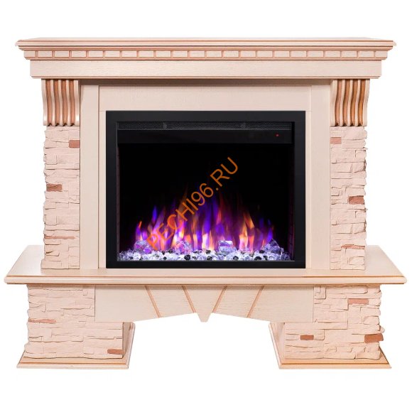 Электрокамин RealFlame SORENTO 25,5 WT с очагом Saphir 25,5 Электрокамин RealFlame SORENTO 25,5 WT с очагом Saphir 25,5