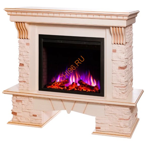 Электрокамин RealFlame SORENTO 25,5 WT с очагом Saphir 25,5 Электрокамин RealFlame SORENTO 25,5 WT с очагом Saphir 25,5