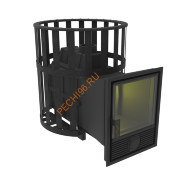 Печь-камин банная Берёзка Воевода 20 Д-1, сетка