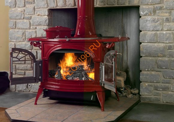Чугунная печь Vermont Castings Defiant бордо