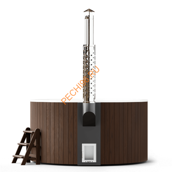 Купель композитная Polarspa ELITE 220 термобереза темная