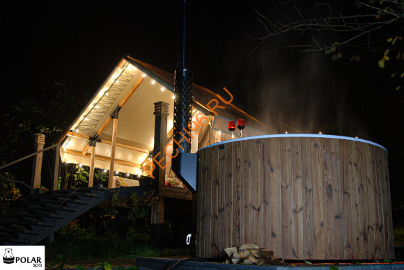 Купель композитная Polarspa ELITE 220 термобереза темная